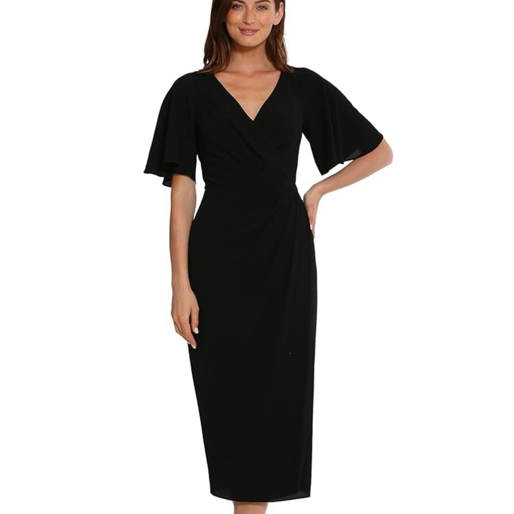 Maggy London flutter sleeve dress. Size 10 - true to size. New with tags.